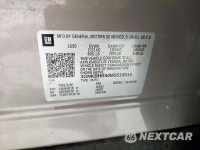 Zdjęcie 13 z 13 samochodu: 2021 CHEVROLET BLAZER 2LT VIN:3GNKBHR40MS519014 - miniatura