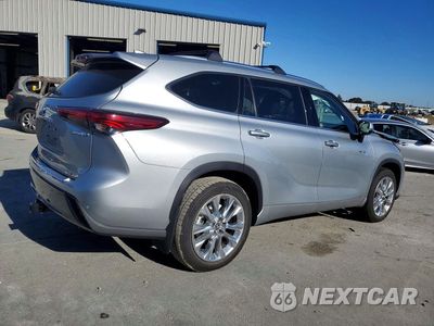 Trzecie zdjęcie samochodu z tyłu: 2020 TOYOTA HIGHLANDER HYBRID LIMITED VIN:5TDDBRCH1LS006022 - miniatura
