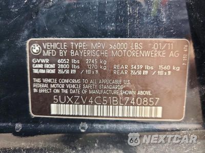 Zdjęcie 13 z 13 samochodu: 2011 BMW X5 XDRIVE35I VIN:5UXZV4C51BL740857 - miniatura