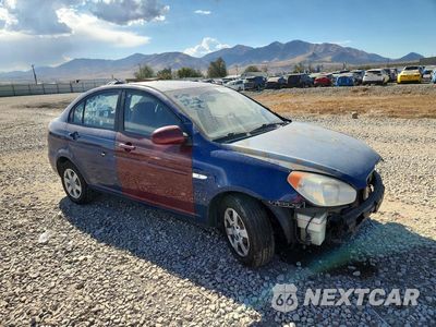 Czwarte zdjęcie samochodu z boku: 2007 HYUNDAI ACCENT GLS VIN:KMHCN46C37U088788 - miniatura