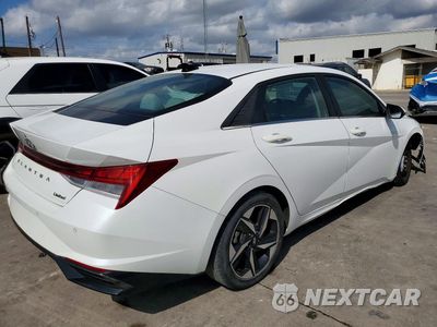 Trzecie zdjęcie samochodu z tyłu: 2021 HYUNDAI ELANTRA LIMITED VIN:5NPLP4AG1MH021430 - miniatura
