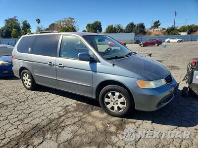 Czwarte zdjęcie samochodu z boku: 2002 HONDA ODYSSEY EX VIN:5FNRL18672B020926 - miniatura
