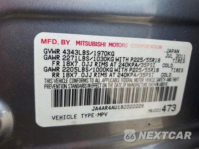 Zdjęcie 13 z 13 samochodu: 2011 MITSUBISHI OUTLANDER SPORT SE VIN:JA4AR4AU1BZ022228 - miniatura