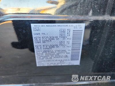 Zdjęcie 13 z 13 samochodu: 2018 NISSAN PATHFINDER S VIN:5N1DR2MM5JC648204 - miniatura