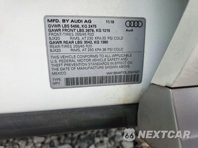 Zdjęcie 14 z 14 samochodu: 2020 AUDI Q5 PREMIUM PLUS VIN:WA1BNAFY3L2041027 - miniatura