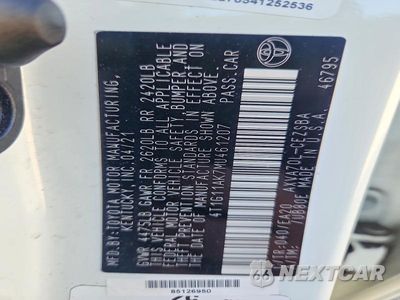 Zdjęcie 13 z 13 samochodu: 2021 TOYOTA CAMRY SE VIN:4T1G11AK7MU461207 - miniatura
