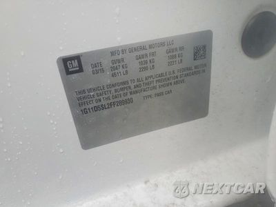 Zdjęcie 12 z 12 samochodu: 2015 CHEVROLET MALIBU 2LT VIN:1G11D5SL2FF289930 - miniatura