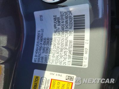 Zdjęcie 12 z 12 samochodu: 2026 HONDA CIVIC SPORT VIN:19XFL4H87TE021961 - miniatura