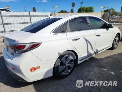 Trzecie zdjęcie samochodu z tyłu: 2017 HYUNDAI SONATA PLUG-IN HYBRID VIN:KMHE14L27HA077103 - miniatura