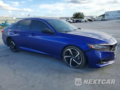 Czwarte zdjęcie samochodu z boku: 2022 HONDA ACCORD SPORT SE VIN:1HGCV1F43NA074885 - miniatura