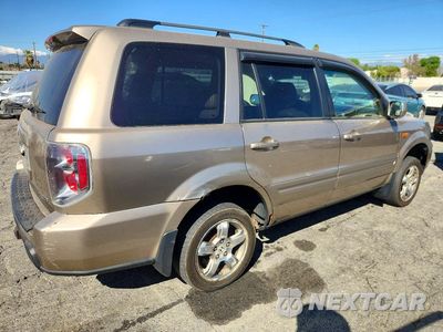 Trzecie zdjęcie samochodu z tyłu: 2007 HONDA PILOT EXL VIN:2HKYF18537H528832 - miniatura