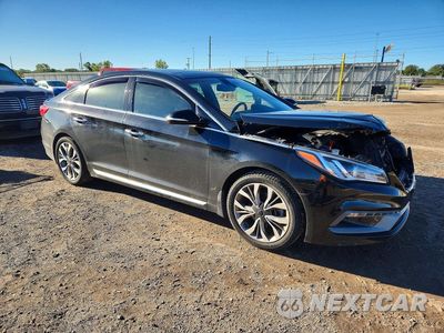 Czwarte zdjęcie samochodu z boku: 2015 HYUNDAI SONATA LIMITED 2.0T VIN:5NPE34AB1FH125556 - miniatura