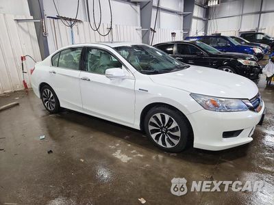 Czwarte zdjęcie samochodu z boku: 2015 HONDA ACCORD TOURING HYBRID VIN:1HGCR6F7XFA009934 - miniatura
