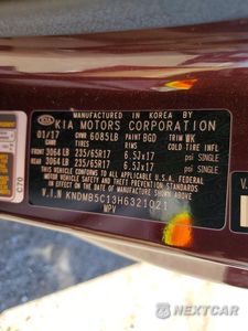 Zdjęcie 14 z 14 samochodu: 2017 KIA SEDONA LX VIN:KNDMB5C13H6321021 - miniatura