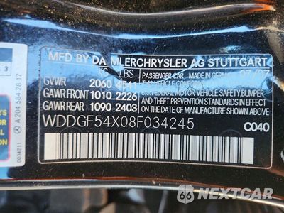 Zdjęcie 12 z 12 samochodu: 2008 MERCEDES-BENZ C 300 VIN:WDDGF54X08F034245 - miniatura