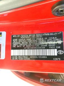 Zdjęcie 12 z 12 samochodu: 2008 TOYOTA CAMRY LE VIN:4T1BE46K68U206398 - miniatura