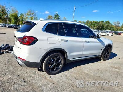 Trzecie zdjęcie samochodu z tyłu: 2022 BMW X3 XDRIVE30I VIN:5UX53DP06N9K11831 - miniatura