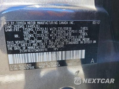 Zdjęcie 12 z 12 samochodu: 2013 TOYOTA RAV4 LIMITED VIN:2T3YFREV7DW008916 - miniatura