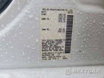 Zdjęcie 12 z 12 samochodu: 2020 NISSAN ALTIMA S VIN:1N4BL4BV1LC271951 - miniatura