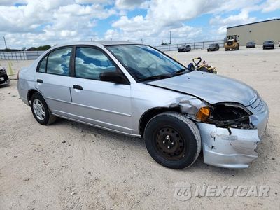 Czwarte zdjęcie samochodu z boku: 2001 HONDA CIVIC LX VIN:1HGES16531L007230 - miniatura
