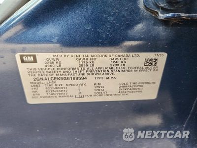 Zdjęcie 12 z 12 samochodu: 2016 CHEVROLET EQUINOX LT VIN:2GNALCEK5G6188594 - miniatura
