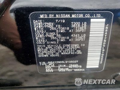 Zdjęcie 13 z 13 samochodu: 2020 NISSAN ARMADA SV VIN:JN8AY2ND5L9105027 - miniatura
