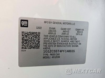 Zdjęcie 12 z 12 samochodu: 2023 CHEVROLET MALIBU LS VIN:1G1ZC5ST4PF148655 - miniatura
