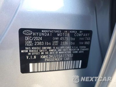 Zdjęcie 12 z 12 samochodu: 2025 HYUNDAI SONATA HYBRID SEL VIN:KMHL34JJ1SA117453 - miniatura