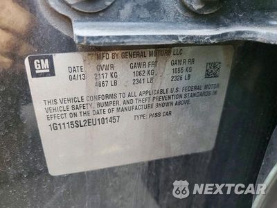 Zdjęcie 12 z 12 samochodu: 2014 CHEVROLET IMPALA LT VIN:1G1115SL2EU101457 - miniatura