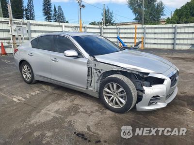 Czwarte zdjęcie samochodu z boku: 2015 INFINITI Q50 PREMIUM VIN:JN1BV7AP1FM331267 - miniatura