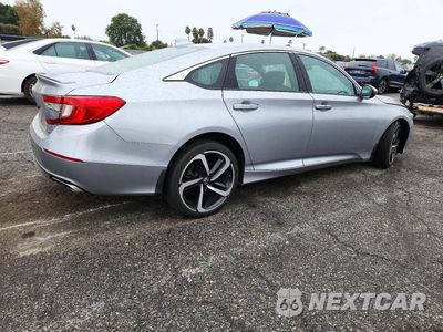 Trzecie zdjęcie samochodu z tyłu: 2019 HONDA ACCORD SPORT VIN:1HGCV1F32KA027270 - miniatura