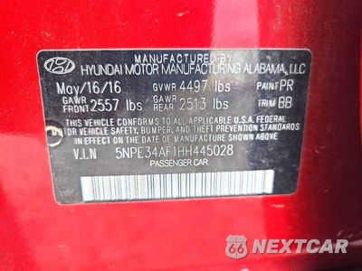 Zdjęcie 12 z 12 samochodu: 2017 HYUNDAI SONATA SPORT VIN:5NPE34AF1HH445028 - miniatura