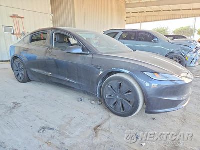 Czwarte zdjęcie samochodu z boku: 2024 TESLA MODEL 3 VIN:5YJ3E1EA5RF744875 - miniatura