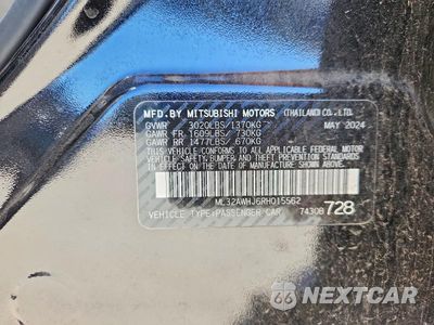Zdjęcie 12 z 12 samochodu: 2024 MITSUBISHI MIRAGE SE VIN:ML32AWHJ6RH015562 - miniatura