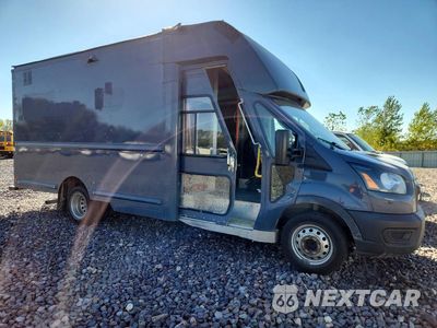 Czwarte zdjęcie samochodu z boku: 2021 FORD TRANSIT DELIVERY VAN VIN:1FDDF6P85MKA70081 - miniatura