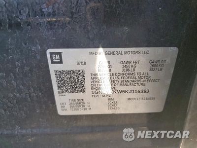 Zdjęcie 14 z 14 samochodu: 2019 CHEVROLET TRAVERSE PREMIER VIN:1GNEVKKW5KJ116383 - miniatura
