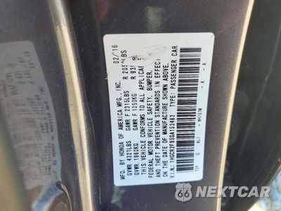 Zdjęcie 12 z 12 samochodu: 2016 HONDA ACCORD EXL VIN:1HGCR2F95GA153483 - miniatura