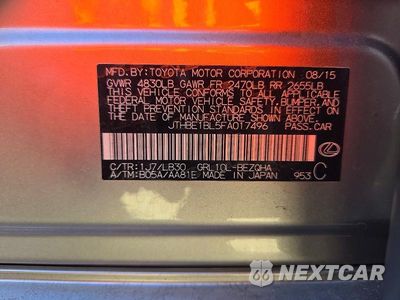Zdjęcie 12 z 12 samochodu: 2015 LEXUS GS 350 VIN:JTHBE1BL5FA017496 - miniatura