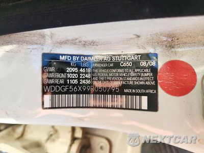 Zdjęcie 12 z 12 samochodu: 2009 MERCEDES-BENZ C 350 VIN:WDDGF56X99R050795 - miniatura