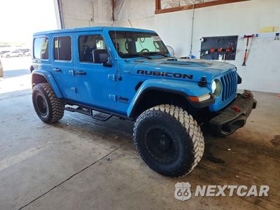 Czwarte zdjęcie samochodu z boku: 2021 JEEP WRANGLER UNLIMITED RUBICON VIN:1C4HJXFN0MW603013 - miniatura