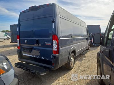 Trzecie zdjęcie samochodu z tyłu: 2021 RAM PROMASTER 3500 DELIVERY VAN VIN:3C6MRVJG1ME536685 - miniatura