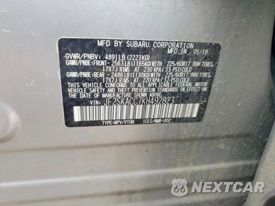 Zdjęcie 12 z 12 samochodu: 2019 SUBARU FORESTER VIN:JF2SKACC7KH492823 - miniatura
