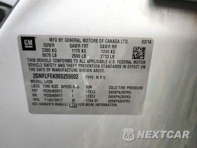 Zdjęcie 12 z 12 samochodu: 2014 CHEVROLET EQUINOX LT VIN:2GNFLFEK8E6259002 - miniatura