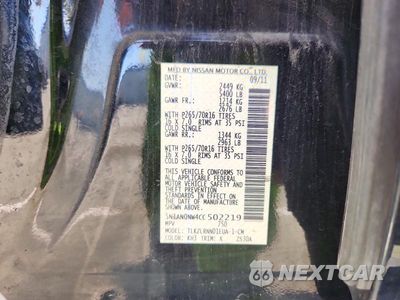 Zdjęcie 13 z 13 samochodu: 2012 NISSAN XTERRA X VIN:5N1AN0NW4CC502219 - miniatura