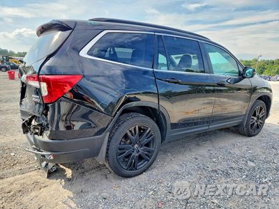 Trzecie zdjęcie samochodu z tyłu: 2021 HONDA PILOT SE VIN:5FNYF6H24MB082624 - miniatura