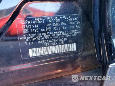Zdjęcie 12 z 12 samochodu: 2014 HYUNDAI SONATA HYBRID VIN:KMHEC4A49EA110290 - miniatura