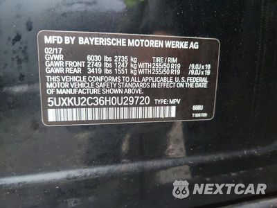 Zdjęcie 12 z 12 samochodu: 2017 BMW X6 XDRIVE35I VIN:5UXKU2C36H0U29720 - miniatura