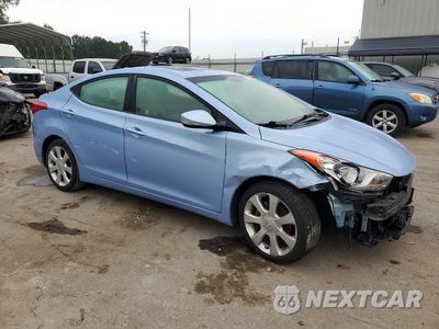 Czwarte zdjęcie samochodu z boku: 2012 HYUNDAI ELANTRA LIMITED VIN:KMHDH4AE9CU334998 - miniatura