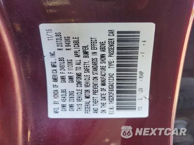 Zdjęcie 12 z 12 samochodu: 2016 HONDA ACCORD EXL VIN:1HGCR3F8XGA012342 - miniatura