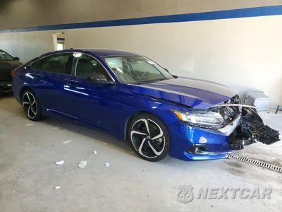 Czwarte zdjęcie samochodu z boku: 2022 HONDA ACCORD SPORT SE VIN:1HGCV1F44NA066732 - miniatura